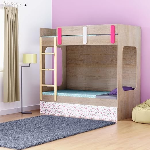 Bunk Bed with Study Table for Girl