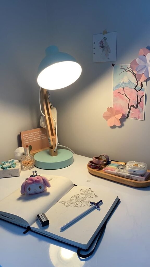 Decorate Study Table with Paper