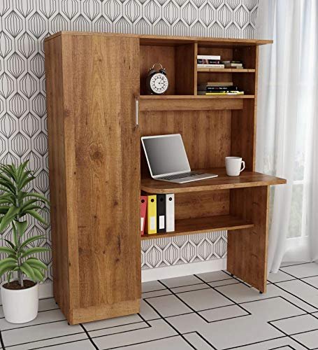 Modern Study Table with Bookshelf Design For Home 