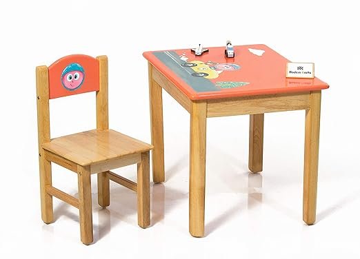 Wooden Study Table and Chair for Kids