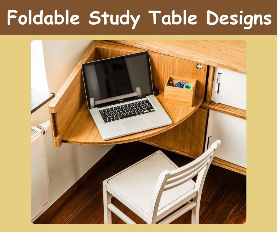 curved Foldable Study Table Design