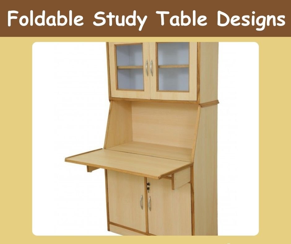 long Foldable Study Table Design