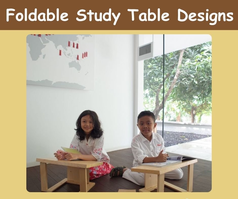 kids Foldable Study Table Design