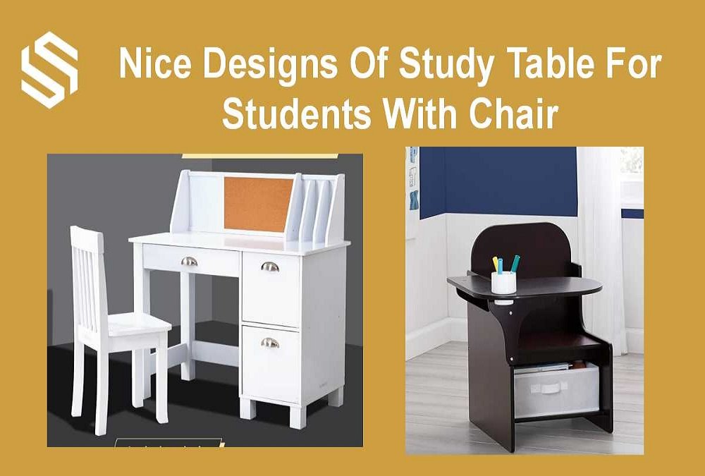Nice Designs Of Study Table For Students With Chair