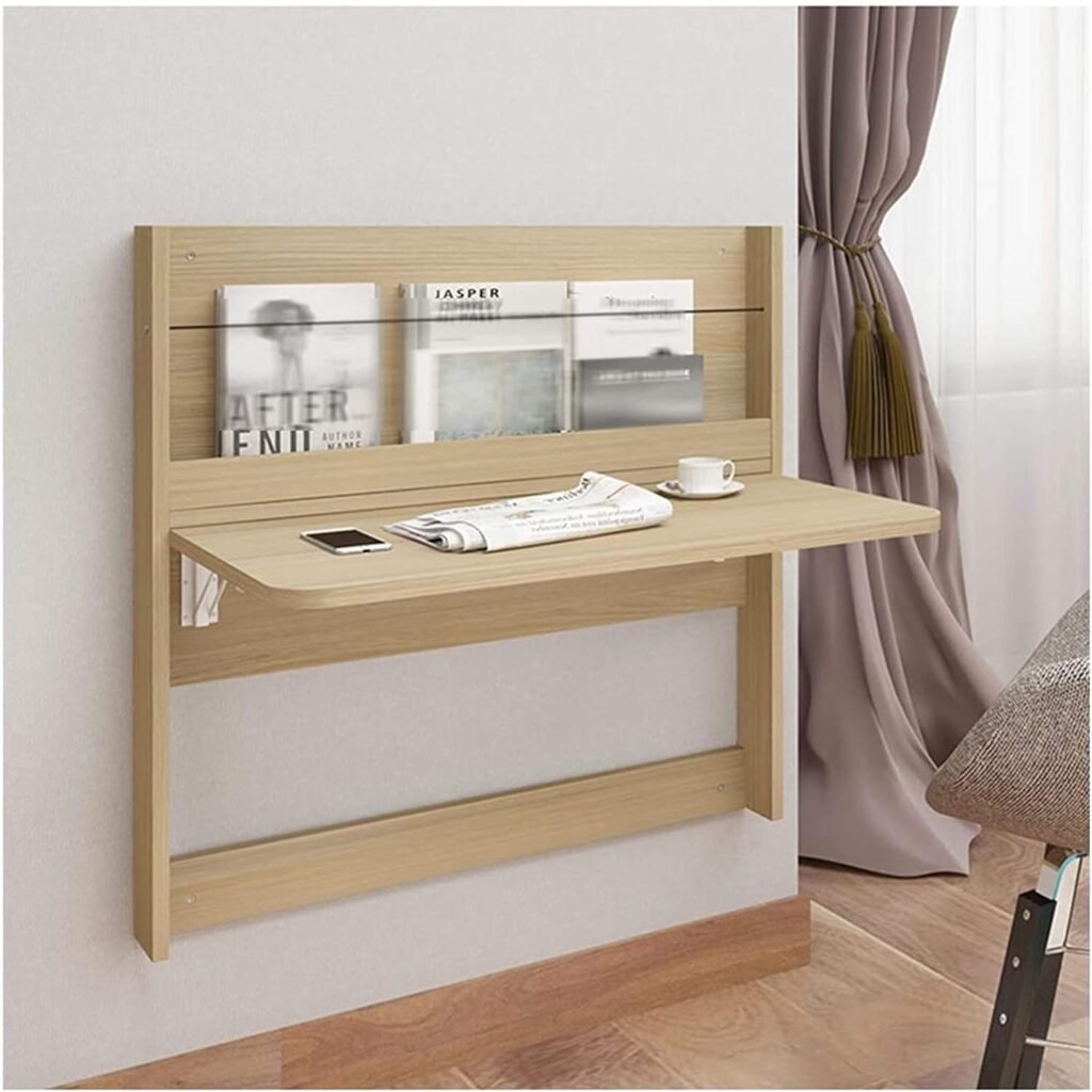 Wall Mounted Study Table With Storage
