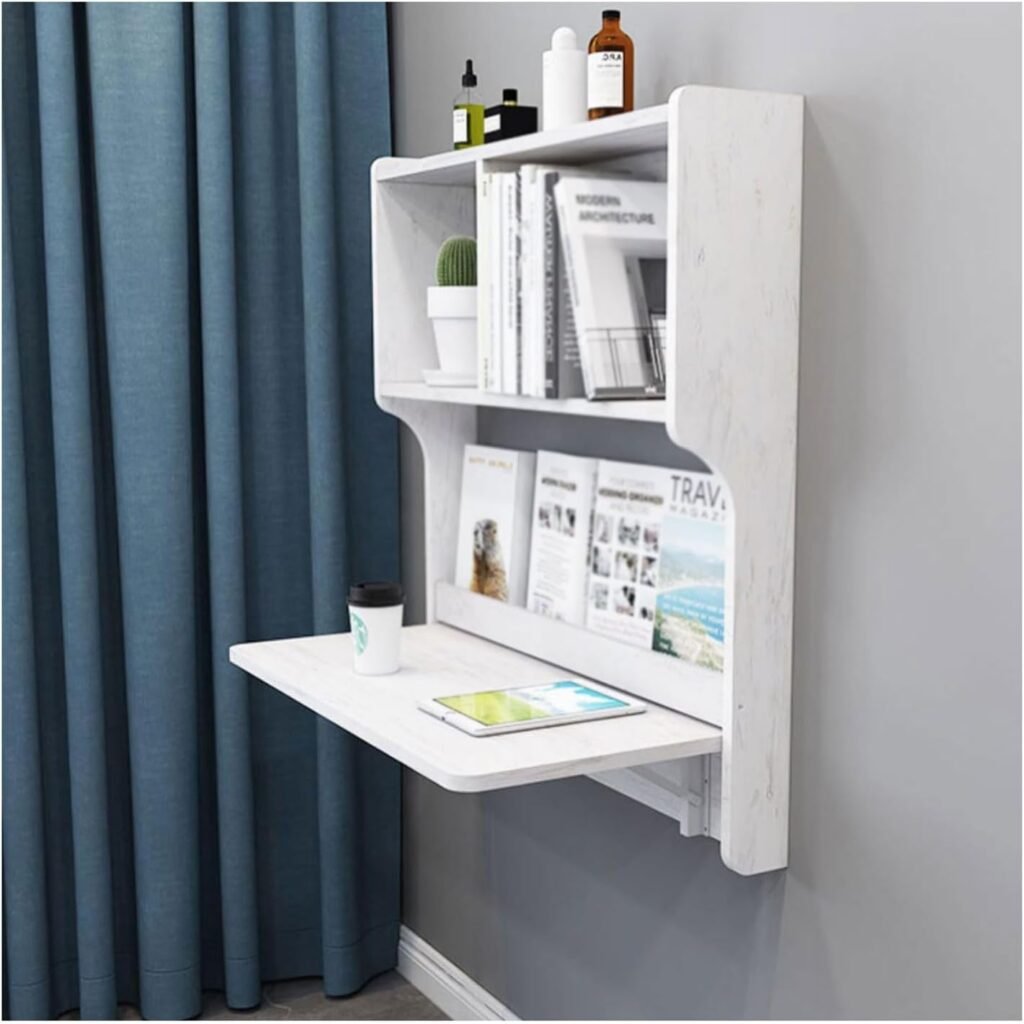 Wall Mounted Study Table With Storage